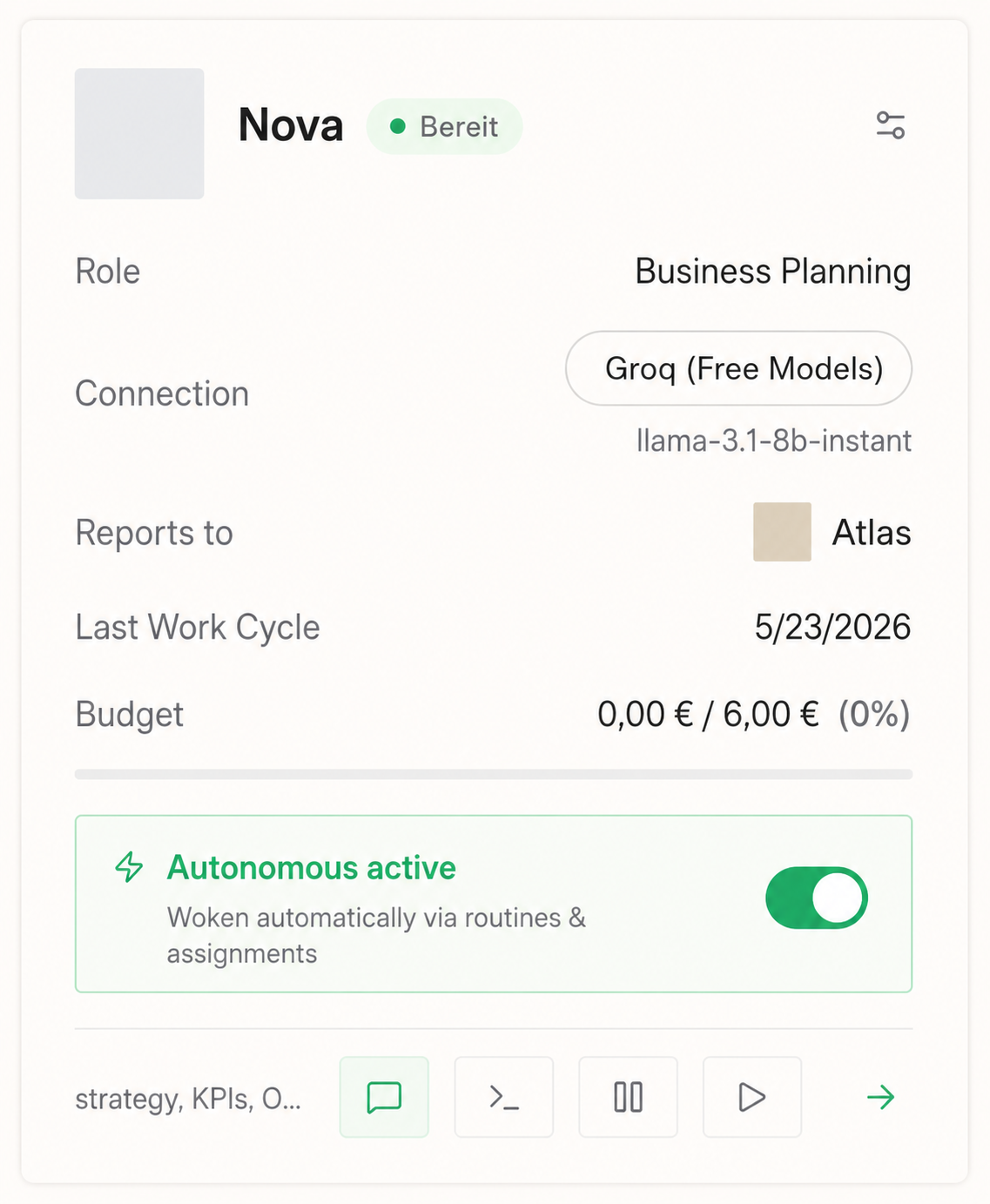 Nova labeled dashboard